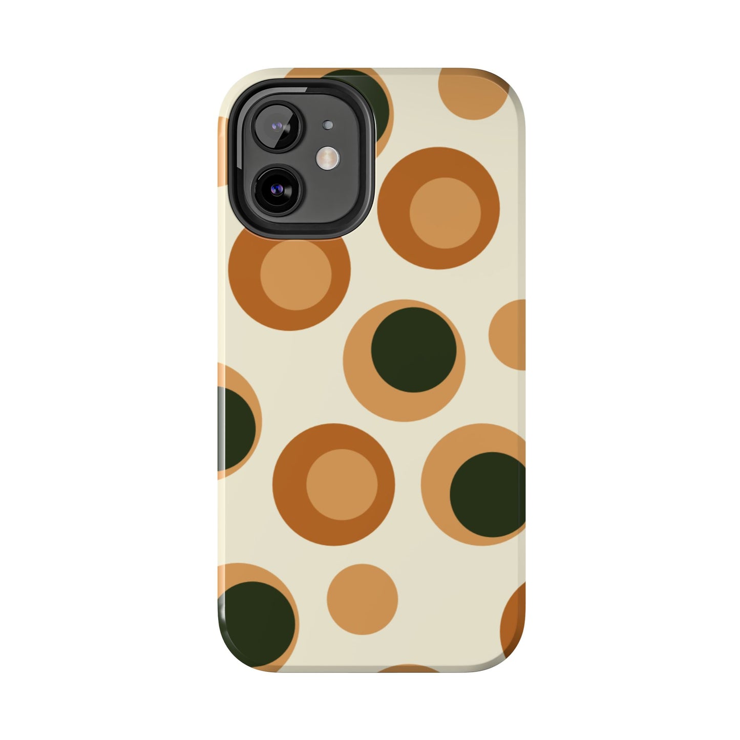 Retro Earthy Circles - iPhone Case