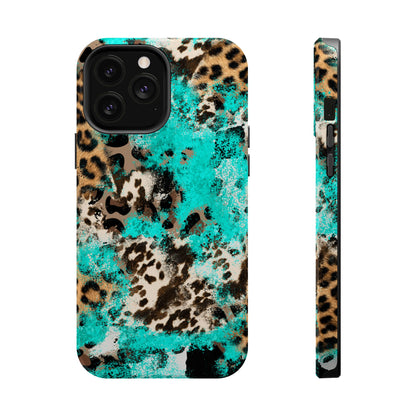 Aqua Splash Leopard - MagSafe iPhone Series Case