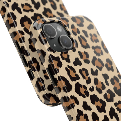 Wild Leopard Print Tough iPhone Case – Bold Animal Pattern Design with Dual-Layer Protection