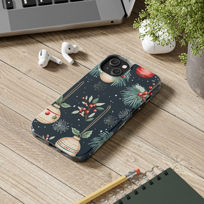 Elegant Christmas Ornaments and Pine - iPhone Series Case