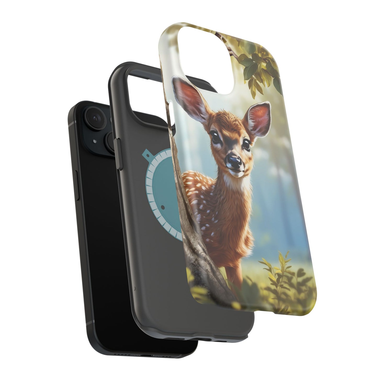 Whimsical Fawn in a Sunlit Forest MagSafe iPhone Case