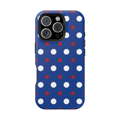 Patriotic Polka Dots – MagSafe iPhone Case