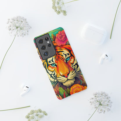 Fierce Rainbow Tiger Art - Samsung Galaxy Case