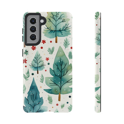 Watercolor Winter Forest -  Samsung Galaxy Series Case