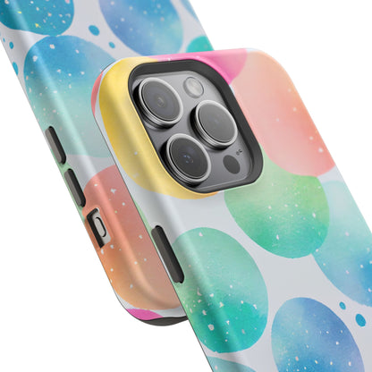 Pastel Galaxy Bubbles  MagSafe iPhone Case – Slim Design, Glossy Finish