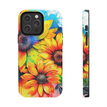 Vibrant Sunflower Splash - iPhone Series Case