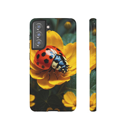 Golden Blooms & Ladybug Charm - Samsung Galaxy Case