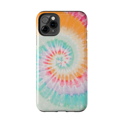 Pastel Swirl Tie-Dye iPhone Case – Soft & Minimalistic Style