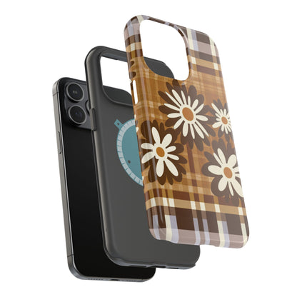 Rustic Bloom Plaid iPhone Case