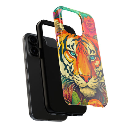 Fierce Rainbow Tiger Art - iPhone Series Case