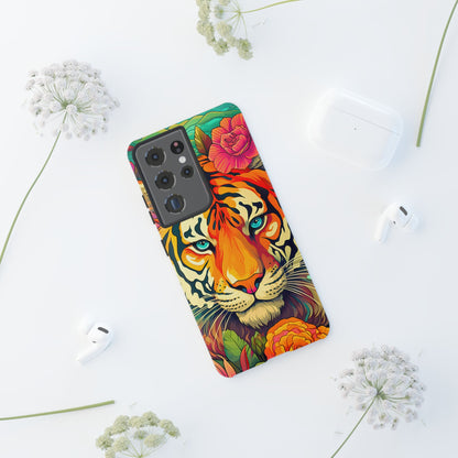 Fierce Rainbow Tiger Art - Samsung Galaxy Case