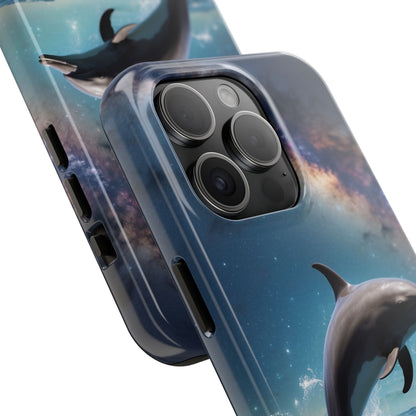 Dolphin Galaxy Splash - iPhone Case