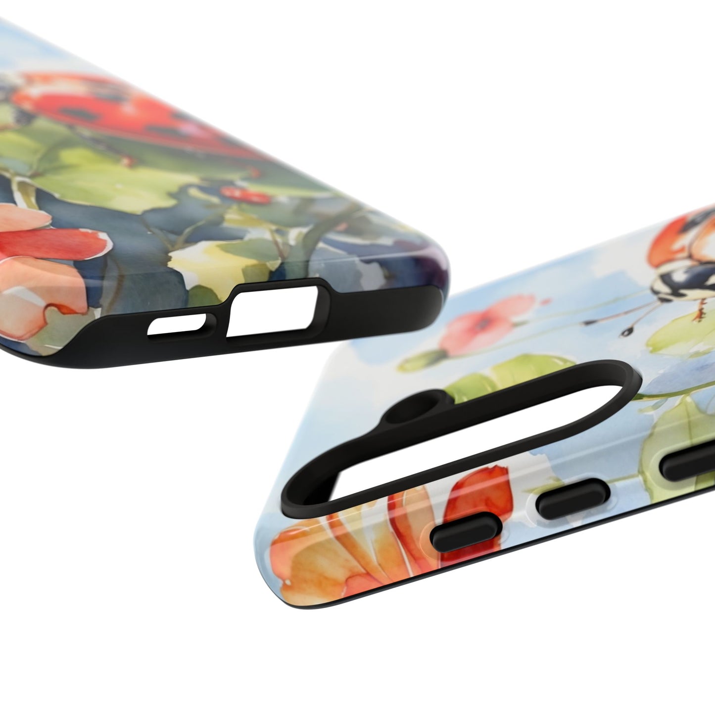 Watercolor Ladybug & Poppy Fields - Samsung Galaxy Case