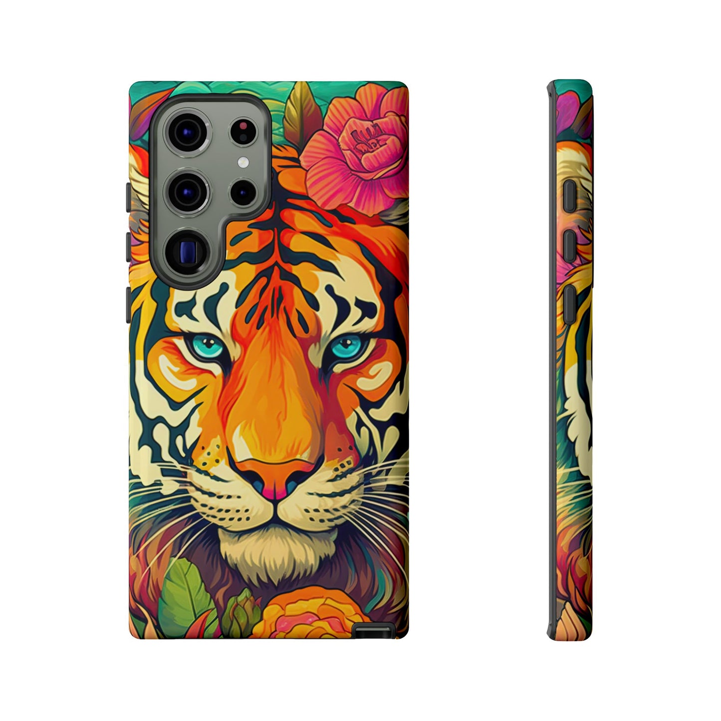 Fierce Rainbow Tiger Art - Samsung Galaxy Case