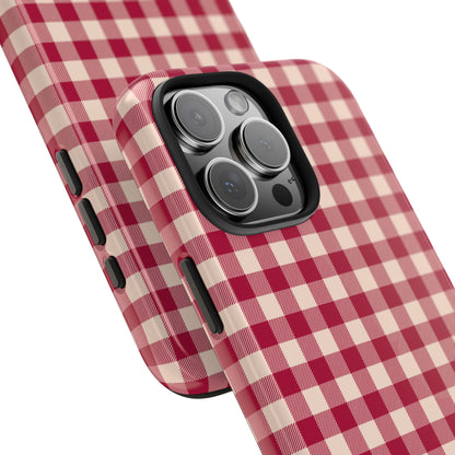 Vintage Red Gingham Check – iPhone Series Case