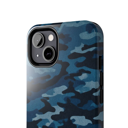 Dark Blue Camouflage – Stylish and Durable iPhone Case for Everyday Use