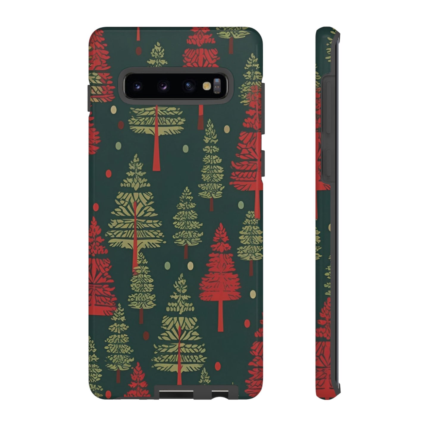 Retro Christmas Trees Pattern - Samsung Galaxy Series Case