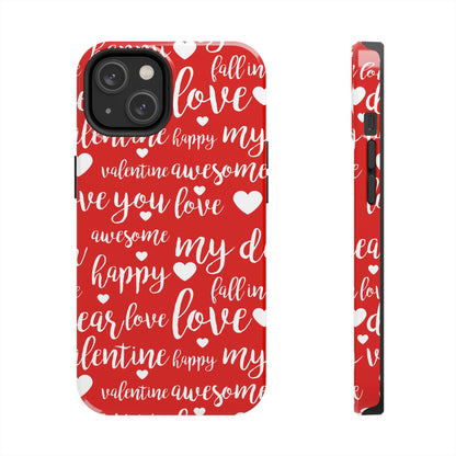 Valentine Words Pattern – iPhone Case