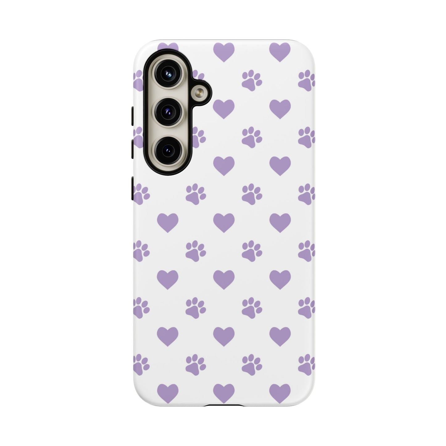 Paw Prints & Hearts – Samsung Galaxy Case, Cute and Durable Design