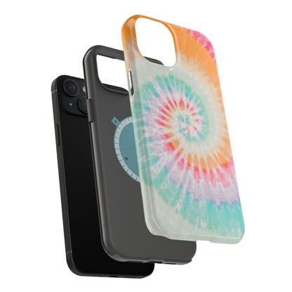 Pastel Tie-Dye MagSafe iPhone Case – Soft Colors & Magnetic Functionality