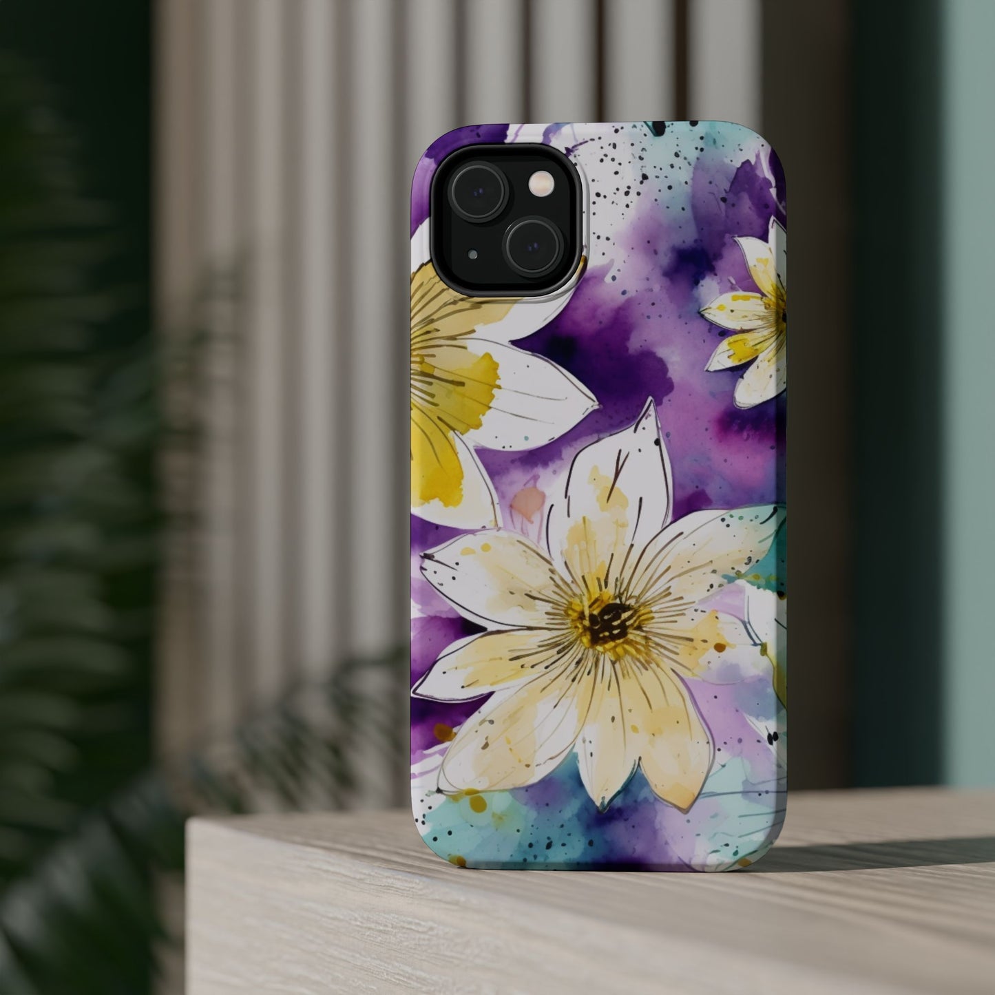 Abstract Floral Watercolor Splash - MagSafe iPhone Series Case