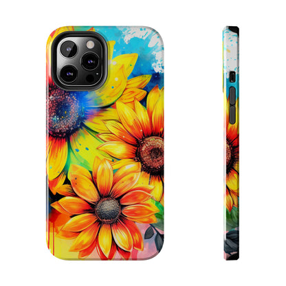 Vibrant Sunflower Splash - iPhone Series Case