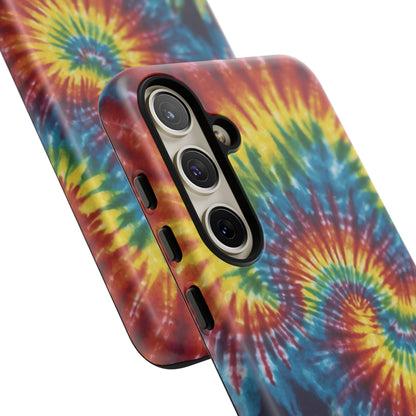 Vibrant Tie-Dye Swirl Samsung Galaxy Case – Retro Rainbow Design