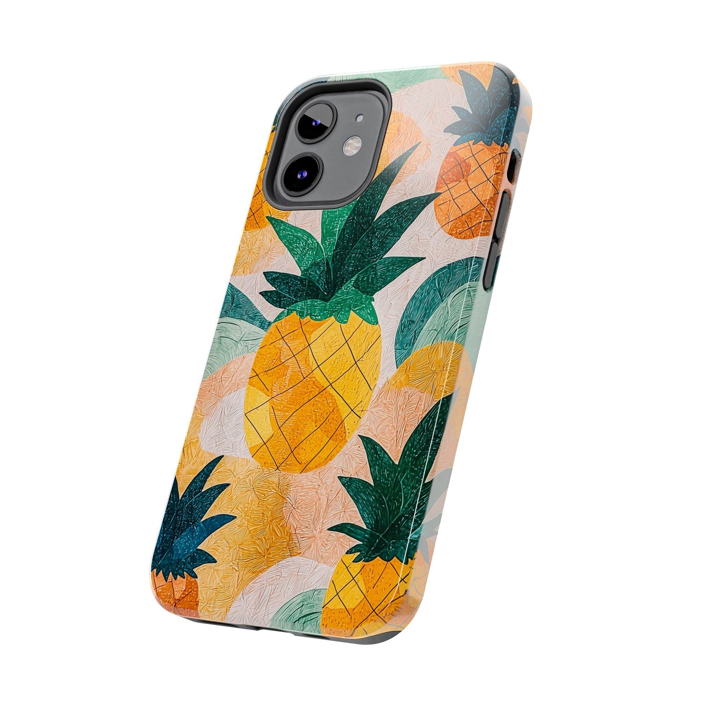 Tropical Pineapple iPhone Case – Vibrant Fruit Design, Tough Dual - Layer Protection - BOGO Cases