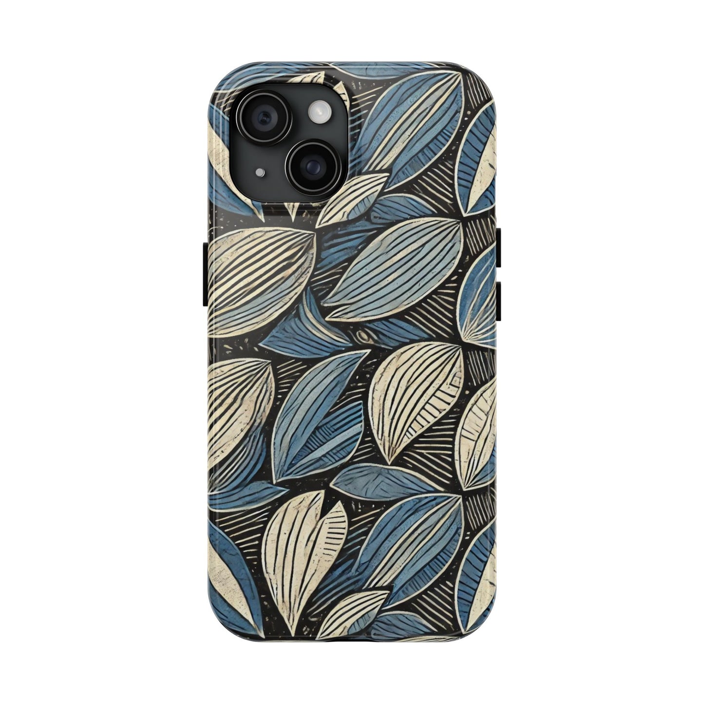 Botanical Leaf Pattern iPhone Case - Nature-Inspired Protective Cover