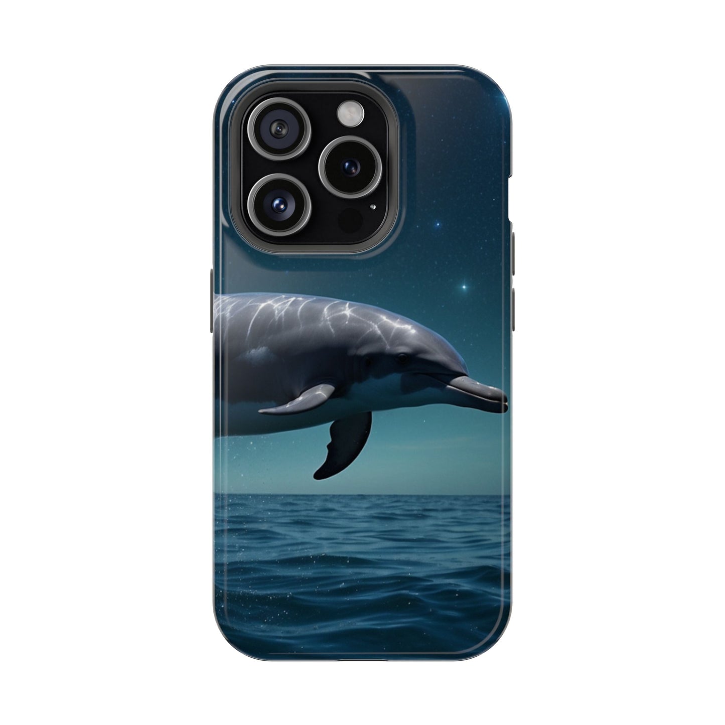 Midnight Ocean Dolphin - MagSafe-Compatible Case