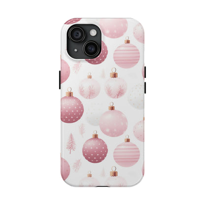 iPhone Case: Merry in Pink – Christmas Balls