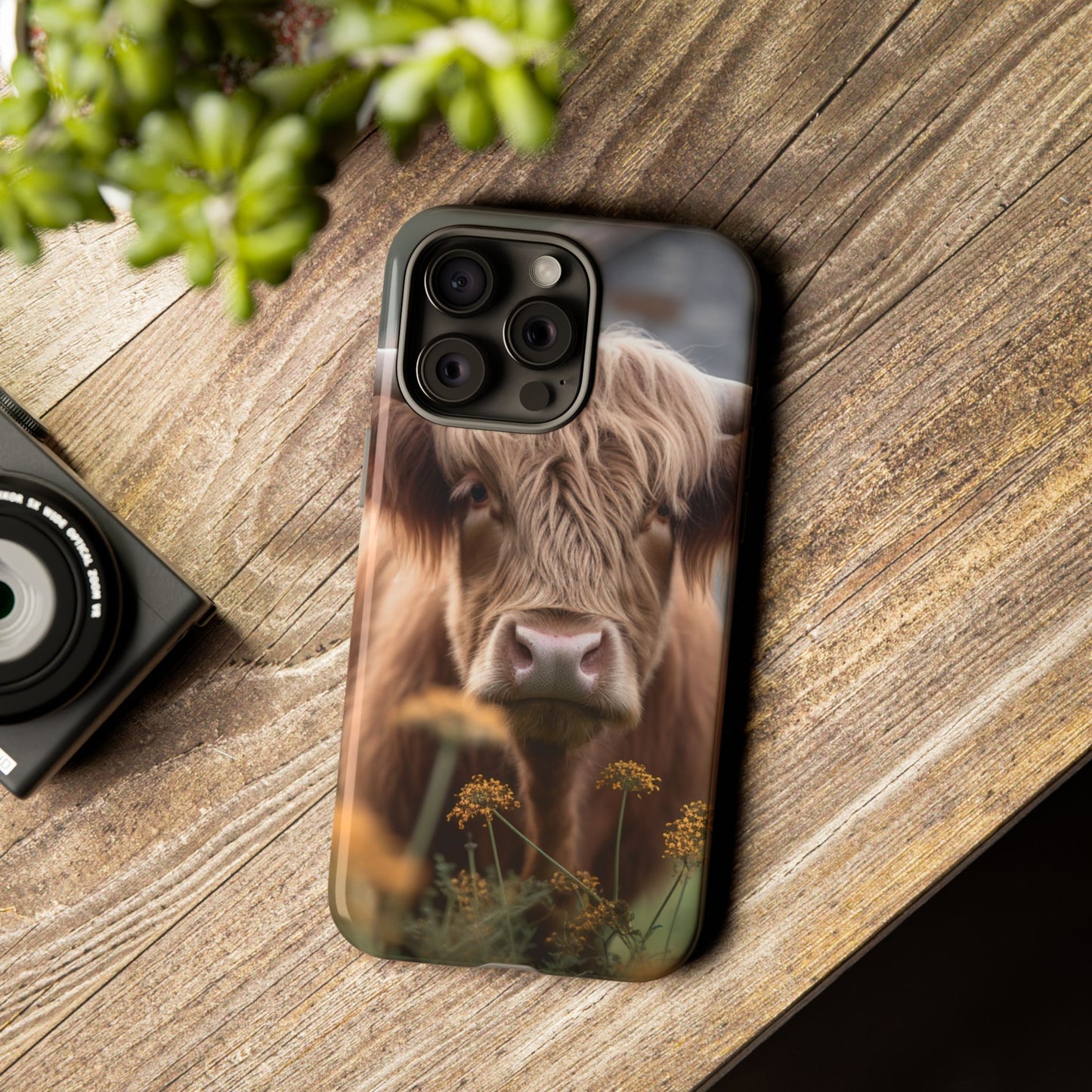 Highland Cow Phone Case | Custom Farmhouse | 10-foot Drop Protection