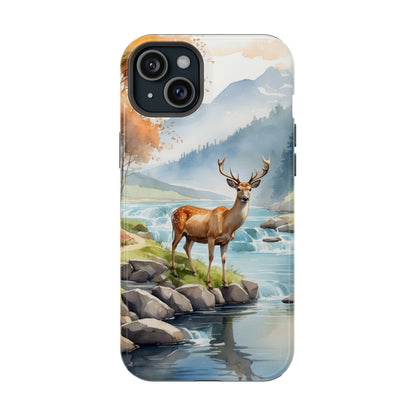 MagSafe-Compatible iPhone Case – Serene Valley Stag