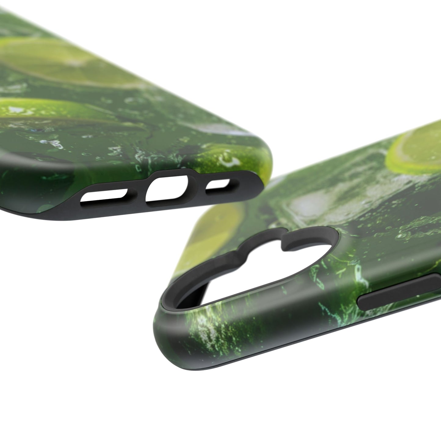 Refreshing Lime Splash MagSafe iPhone Case – Tough Protection, Vivid Dual-Layer Design