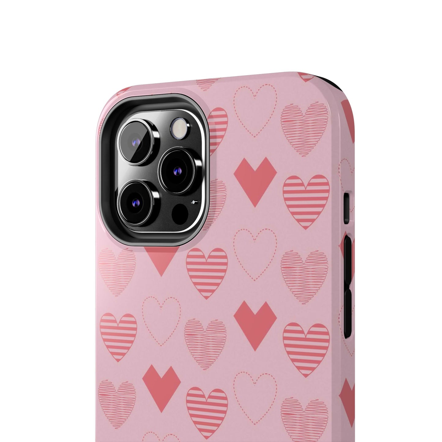 Striped Hearts iPhone Case