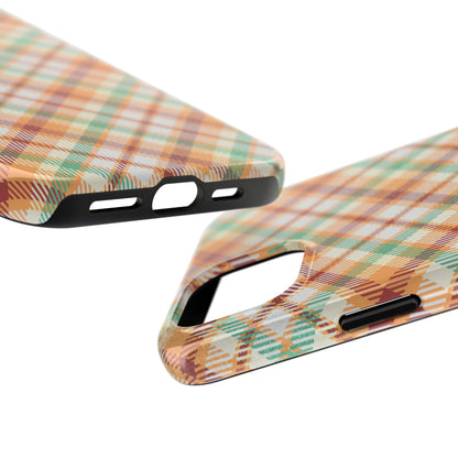 iPhone Case - Autumn Harvest Plaid Design