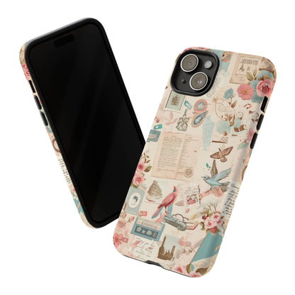 Vintage Collage iPhone Case - Retro Nostalgic Protective Cover