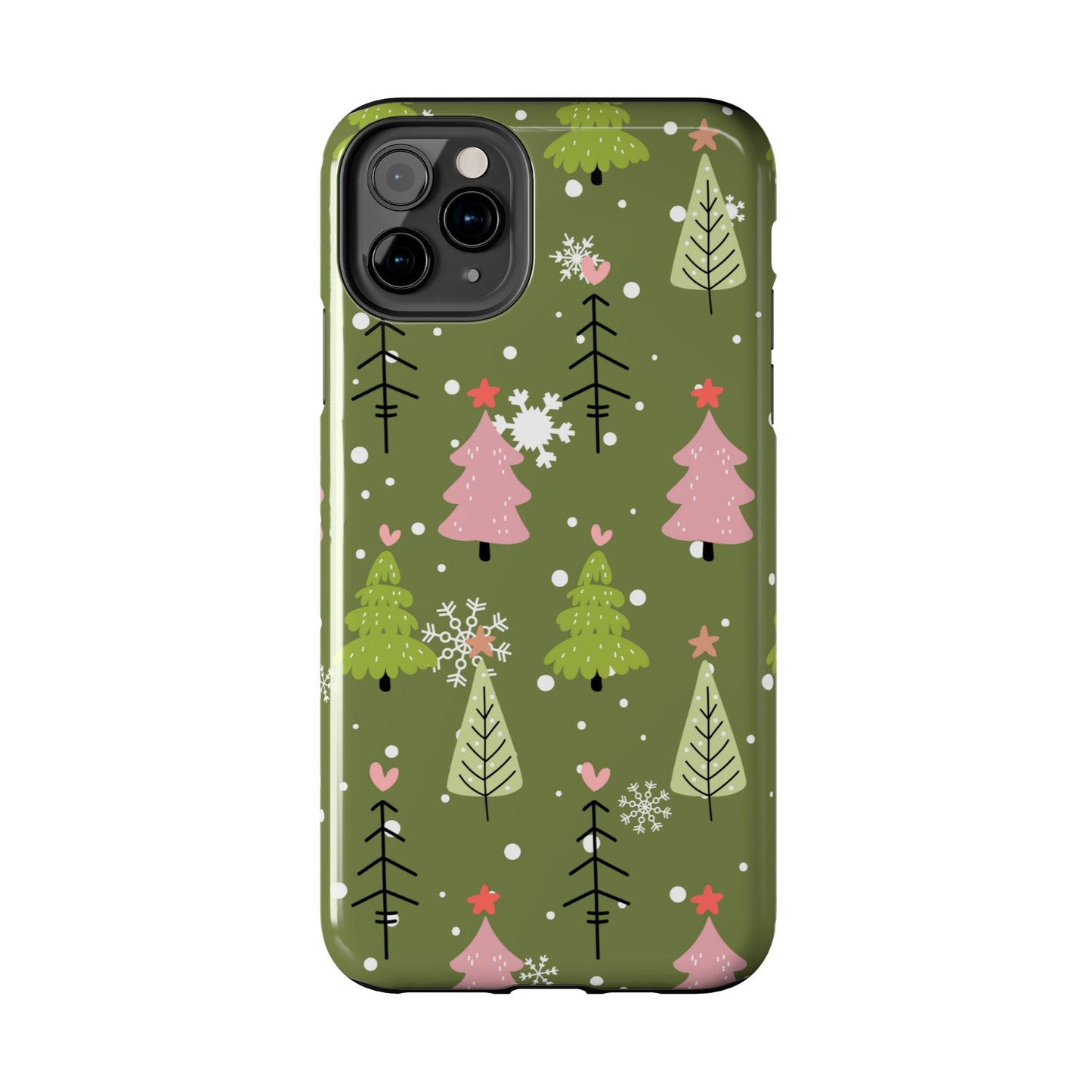 Whimsical Christmas Tree Pattern – iPhone Series Case