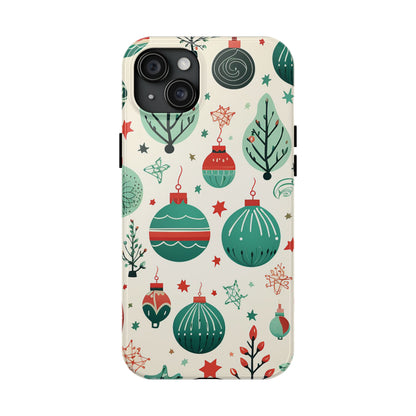 Vintage Christmas Ornaments Pattern – iPhone Series Case