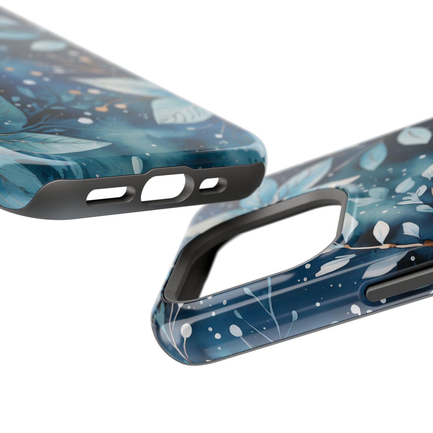 Midnight Frost Botanical – MagSafe iPhone Case