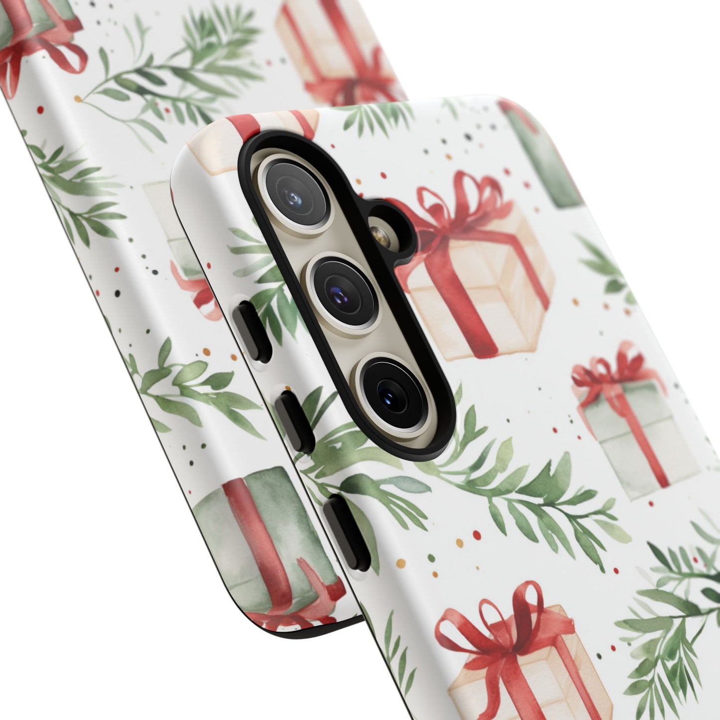 Watercolor Holiday Gifts & Greenery - Samsung Galaxy Series Case