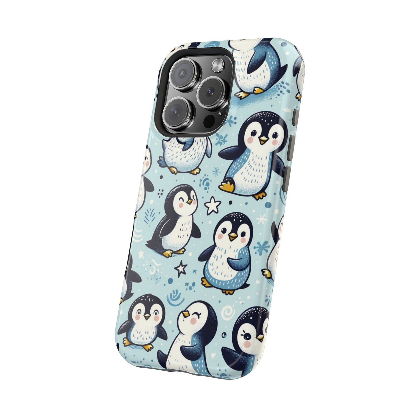 Cute Penguin Parade iPhone Case