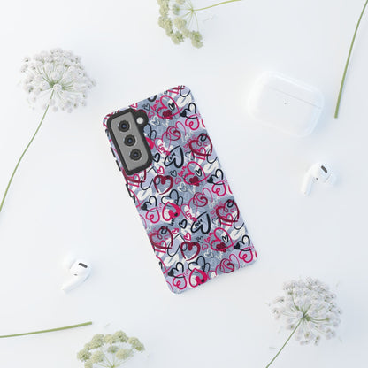 Graffiti Love Hearts Samsung Galaxy Case