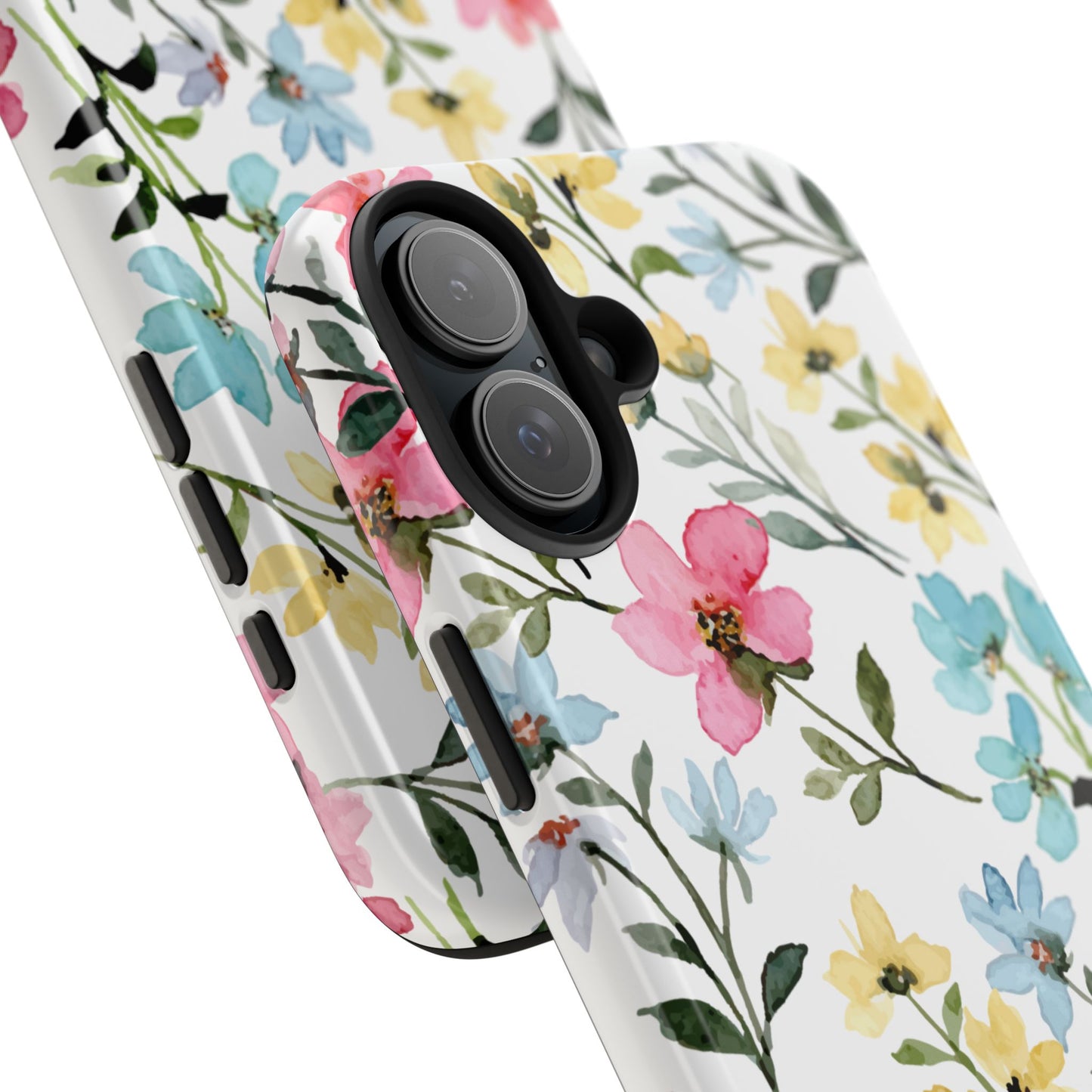 Watercolor Floral Bliss – iPhone Series Case with Pastel Flower Design