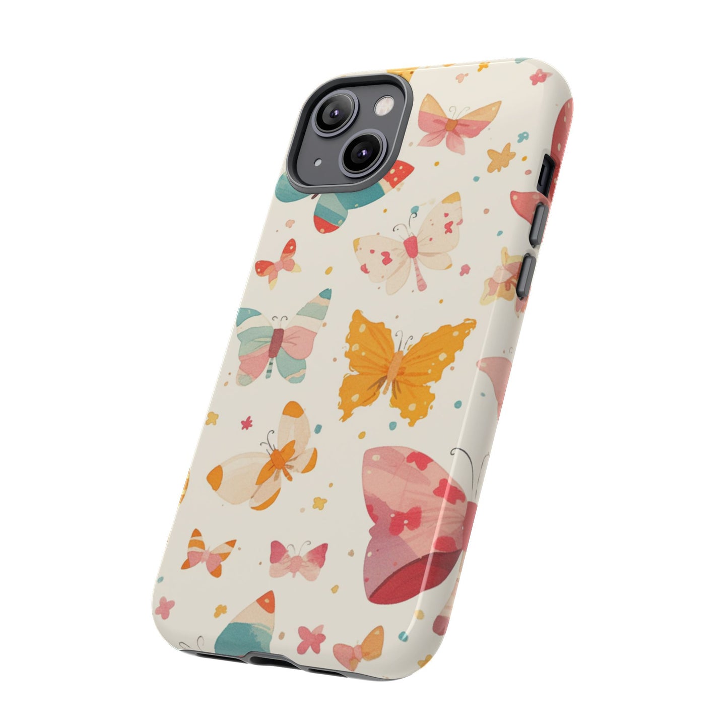 Coquette Watercolor Butterfly iPhone Case