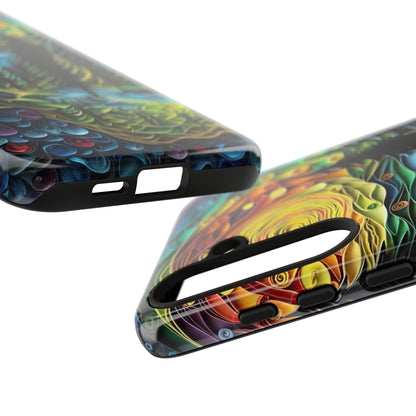 Radiant Forest Sunset Samsung Galaxy Case – Artistic Landscape Design