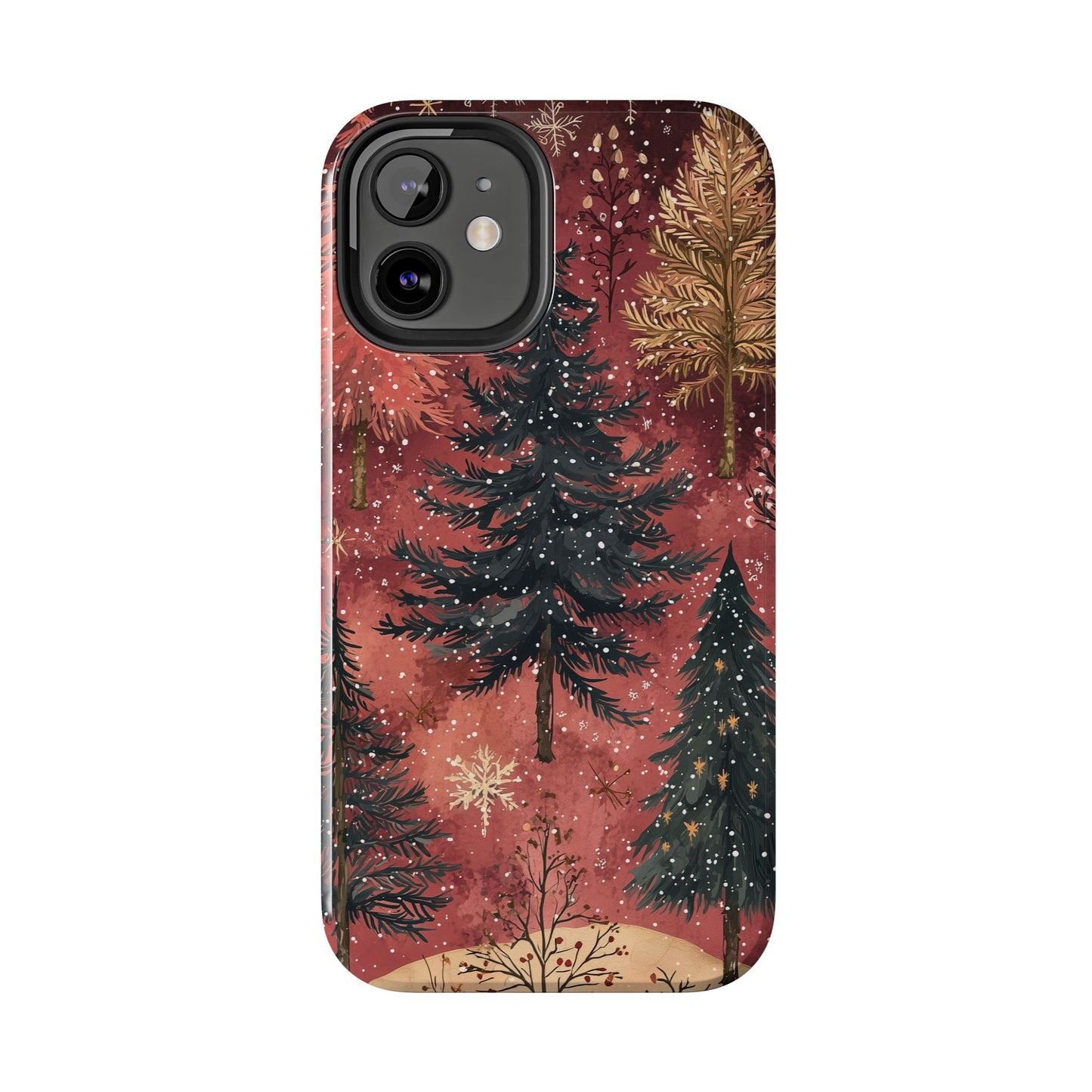 Rustic Red Winter Forest - iPhone Series Case