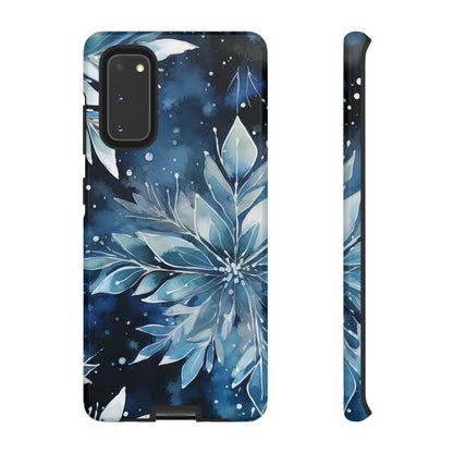 Winter’s Embrace – Blue Snowflake Samsung Galaxy Case