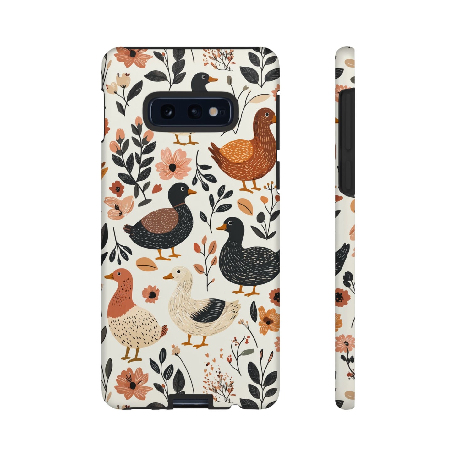 Vintage Duck Case – Floral & Leaf Design