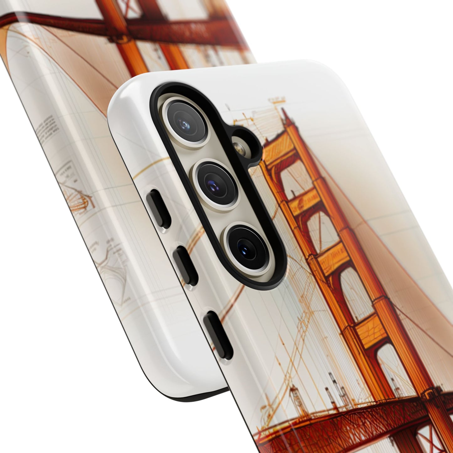 Golden Gate Bridge Samsung Galaxy Case - Architectural Sketch Design